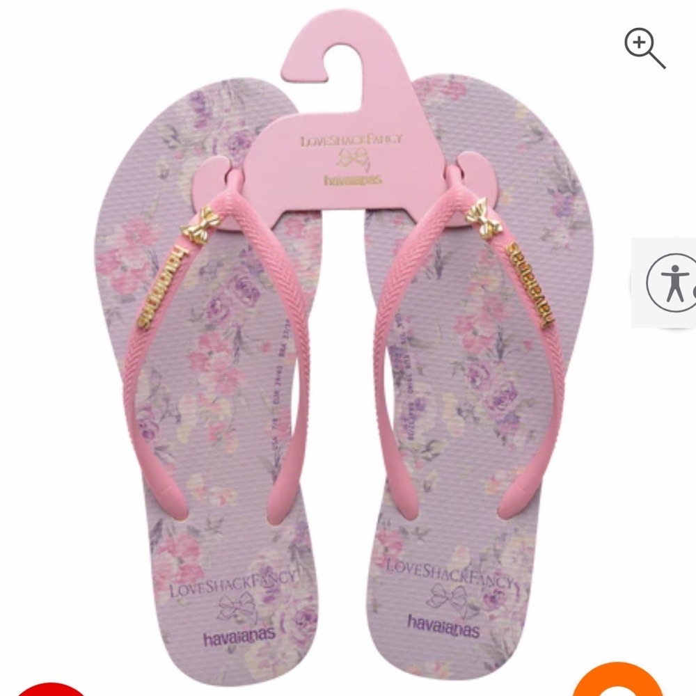Loveshackfancy x Havaianas happy thoughts slim flip flop